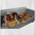 thumbnail image 6 of Vintage Airplane Soft Flannel Fleece Blanket, Abstract Portrait Male Pilot with Fighter Plane Pastel Color Dramatic Sky, Cozy Plush for Indoor and Outdoor Use, 70" x 90", Multicolor, by Ambesonne, 6 of 6