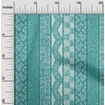 thumbnail image 2 of oneOone Cotton Poplin Twill Dark Teal Green Fabric Mix Block Pattern Quilting Supplies Print Sewing Fabric By The Yard 56 Inch Wide, 2 of 4