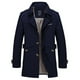 thumbnail image 1 of Gabardina clásica para hombre, abrigo de lana de negocios de doble botonadura y longitud media, impermeable, cálido, largo, cortavientos, para invierno, 1 of 1