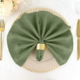 thumbnail image 4 of BalsaCircle 10 Pieces 20" Eucalyptus Green Polyester Napkins Wedding Kitchen, 4 of 8