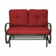 thumbnail image 6 of Kozyard Cozy Rocking Love Seats Glider Swing Bench/Rocker for Patio, Yard ( Burgundy Red), 6 of 6