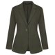 thumbnail image 5 of Blazer MINTLIMIT para mujer de manga larga con un botón, color verde militar, 5 of 6