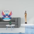 thumbnail image 2 of Escultura de cisne acrílico, centro de mesa y figura de dama tribal africana, obra de arte para mesa, armario, estantería, oficina, dormitorio, decora, 2 of 8