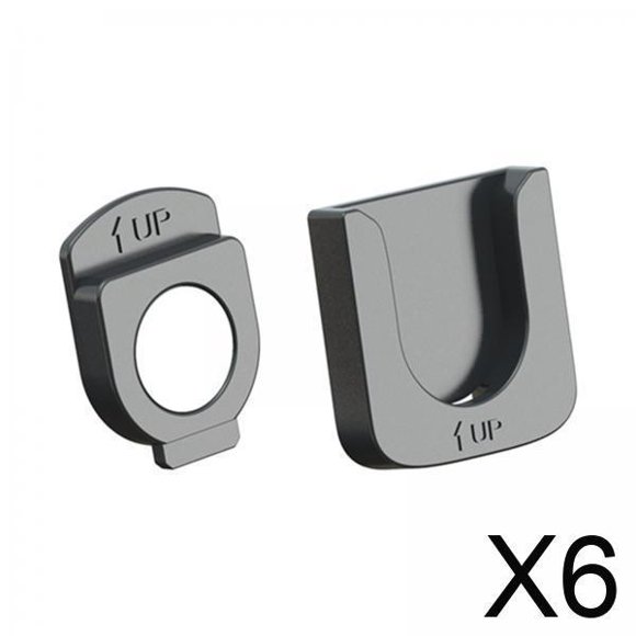 6x Soporte Magnético Para Control Remoto De Aire Acondicionado, Regletas De Enchufes Para El Hogar, Color Negro