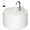 2.2L+ 1Filter, variant on Ceramic Water Fountain: 2.2L/74oz Fountains for Drinking, Automatic Water Dispenser with Ultra-Quiet Pump and Filter, Kitty Watering Supplies Indoor Easy Clean 1 Filter