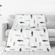 thumbnail image 1 of Balery Cute Shark Manta de Felpa Suave y Acogedora – Cobija de Franela Aterciopelada para Cama, Lavable y Cálida para Sofá, Mascotas, Transpirable-40"x30", 1 of 7
