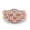Rose Tone Morganite CZ, variant on Two Piece Art Deco Wedding Set Round Ring Ruby CZ 925 Sterling Silver Size 7