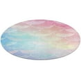 thumbnail image 4 of Mermaid Fish Scales Washable Round Rug -Circle Area Rugs for Nursery Bedroom, Vintage Non Slip Non Shedding Low Pile Carpet for Living Room Coffee Table Entryway, 4 of 6