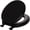 Black, variant on Clauss Soft Toilet Seat 13EC047 - Easy to Clean, Padded Wood Core - Round, Black — Residential Use, Standard Application