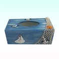 thumbnail image 2 of 1PC Mediterranean Decorative Tissue Box Wooden Crafts Storage Box Home Desktop Decoration (Blue Sailboat)1PC Mediterranean Decorative Tissue Box Wooden Crafts Storage Box(Blue Sailboat), 2 of 6