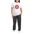 thumbnail image 5 of CafePress - Peace Flower Affection Women's Light Pajamas - Women's Short Sleeve Print T-Shirt and Pants Light Cotton Pajama Set, 5 of 7