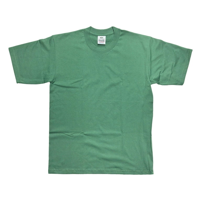 PRO CLUB × The▲HC S/S T-SHIRTS XL GREEN Pro Club Men's Heavyweight Cotton Short Sleeve Crew Neck T