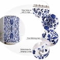 thumbnail image 7 of Shower Curtains Watercolor Art Bath Curtain Blue Flower Pattern Waterproof Bathroom Shower Curtain Set with Hooks Decoration 72 x 72 Inches, 7 of 7