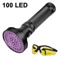 thumbnail image 1 of Linterna de luz negra ultravioleta, la mejor luz ultravioleta y luz negra para inspección de hogares y hoteles, orina y manchas de mascotas: los LED de ultra intensidad detectan dinero falso, 1 of 5