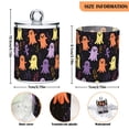 thumbnail image 5 of Yayeee 2 Pack Qtip Holder Bathroom Cotton Swab Canister with Lid Clear Dispenser Set, Yellow Halloween Ghosts, 5 of 6