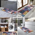 thumbnail image 2 of Colorful Pioneer Flower Patchwork Kitchen Rug Mat,Kitchen Runner Rugs Non Skid Washable,Decorative Kitchen Floor Mats for Kitchen,Sink,Laundry,17"X47", 2 of 5