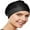 Black, variant on Beemo Cap for Women - Polyester Latex Lined Swim Bathing Cap Turban with Adjustable -Royal Blue