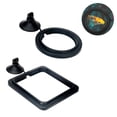 thumbnail image 2 of 2 Pcs Fish Feeding Ring, Fish Safe Floating Food Feeder Circle , with Suction Cup Easy to Install Aquarium,, 2 of 9