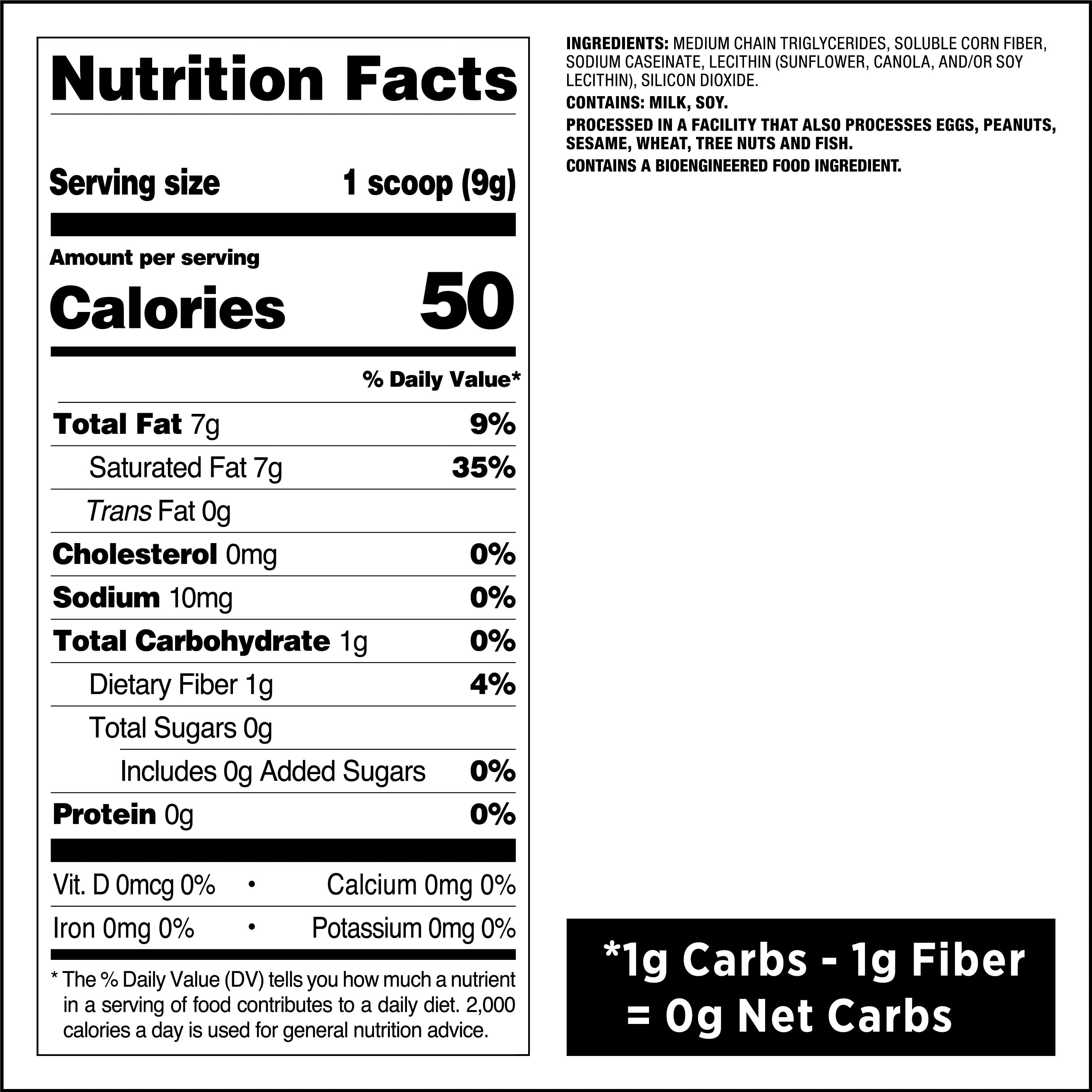 Quest Nutrition MCT Powder Oil, Unflavored, 1lb