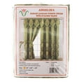 thumbnail image 4 of Luxury Jacquard Curtain Panel with Attached Waterfall Valance, 54 by 84-Inch Angelina Sage (2-Panels), 4 of 4