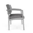 thumbnail image 2 of Pemberly Row Chaise d'Attente de Réception Bariatrique / Acier Argenté / Gris / Gris, 2 of 5
