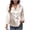 Rose Gold, variant on WREESH Womens Fashion Button Down Shirts Business Casual Tops Long Sleeve Solid Color Comfortable Breathable V-Neck Shirt Tops Green