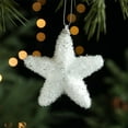 thumbnail image 2 of Fiudx Bolas Navideñas de Espuma, Diseño de Estrellas Brillantes y Hielo, Ambiente Festivo de Ensueño, Perfectas para Decorar Árboles o Ventanas, Casas o Tiendas Navideñas, Blancas, 10 X 10 Cm y 12 X, 2 of 7