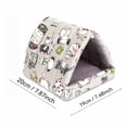 thumbnail image 2 of Small Animal Bed Ultra-Soft Crystal Velvet Hamster Guinea Pig Sleeping House, 8 Inch Cozy Nest, Warm and Beautiful, Plush Soft Cushion, Machine Washable, 2 of 8