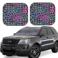 thumbnail image 1 of Fotbe Rainbow Animal Skin Juego de 2 Piezas de Parasoles para Parabrisas | Bloqueador Solar para Auto | Accesorios Plegables para Protección Solar Interior-Large, 1 of 6