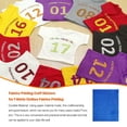 thumbnail image 2 of Toystoory 10 piezas de pegatinas de estampado, película de letras decorativas, arte de papel profesional, calcomanías de tela de transferencia de calor, De coser Azul Toystoory HA062135-10B, 2 of 6