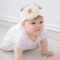 thumbnail image 4 of Cute Headbands for Toddlers Size 1-3 Wide Headband Girls Trendy Solid Color Floral Stretchy Soft Protection Head Bands, 4 of 4