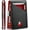 Black+Red, variant on Fuyit Wallet for Men Slim, Genuine Leather Mens Wallet RFID Blocking Credit Card Holder with Money Clip