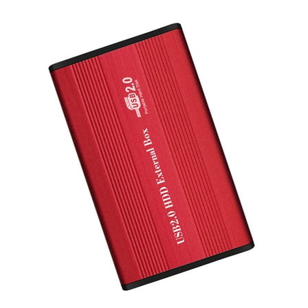 USB2.0 To IDE Hard Disk Case 2.5'' IDE HDD Enclosure Portable Hard Disk Box Aluminum Alloy HDD Enclosure Silver Not Inclube Hard Disk