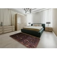 thumbnail image 5 of Ahgly Company Machine Washable Indoor Square Traditional Chocolate Brown Area Rugs, 4' Square, 5 of 7