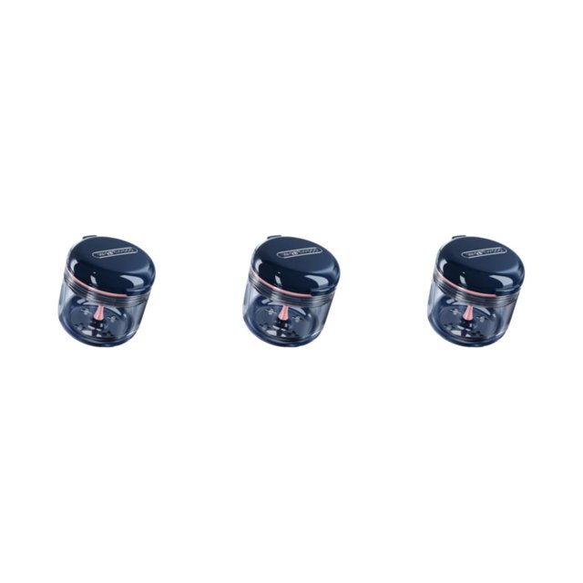 Baohd 1/2/3/5 Convenient Dry Bath Box Hassle-Free Denture ABS Storage Box - Effective Cleaning For Unique Excellent Materials Sapphir e Blue 3PCS