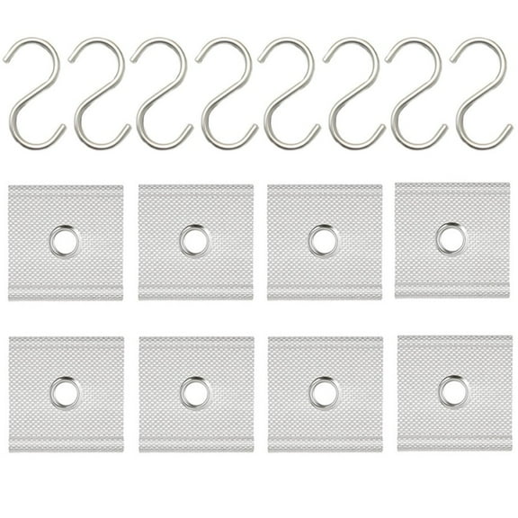 AFQH 8pcs Awning Rail Piping for 5-6 mm and 7-8 mm Piping Rails Awning With Hook