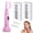 Pink, variant on Sonic Dermaplaning Tool for Women, Rechargeable Face Dermaplane Razor with 14,000 Vibrations, 3 Speeds with LED Light, 12 Blades for Peach Fuzz Removal & Facial Exfoliation(White)