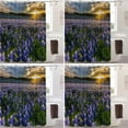thumbnail image 4 of Texas Sunset Landscape Decorative Shower Curtain, Wildflowers Bluebonnets Shower Curtain Cute Long Wide Shower Curtain with Rust Proof Grommets for Bathroom Farmhouse Waterproof Washable, 4 of 6