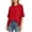 *Red, variant on VBVC Women's Oversized Crew Neck T Shirt , Ladies' Elbow Sleeve Loose Tee , Casual Soft Stretchy Top For Women,Army Green,S-2XL