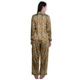 thumbnail image 3 of Moomaya Button Up Pajamas For Women Sleepwear Satin Nightwear Pants Loungewear, 3 of 6