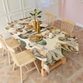 thumbnail image 3 of Brown Mushroom Label Light Pattern Rectangle Tablecloth 60"x102",Waterproof Polyester Rectangle Table Cloth, Wipeable Spillproof Polyester Tablecloth for Dining, Camping, Indoor and Outdoor, 3 of 6