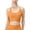 Orange, variant on Sports Bras for Women Wirefree Crossover Strap Full Coverage High Support Activewear Yoga Bra Tops