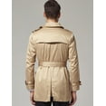 thumbnail image 2 of SSLR Men's Double Breasted Trench Coat Stylish Belted Windbreaker, 2 of 8