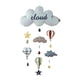 thumbnail image 1 of Decoración nórdica de pared con forma de nube para la habitación de niñas, colgante para bebé Globo aerostático, 1 of 7