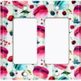 thumbnail image 6 of Metal Light Switch Plate Cover Macaroon Fruit Leaves French Desserts CAK016, 6 of 13