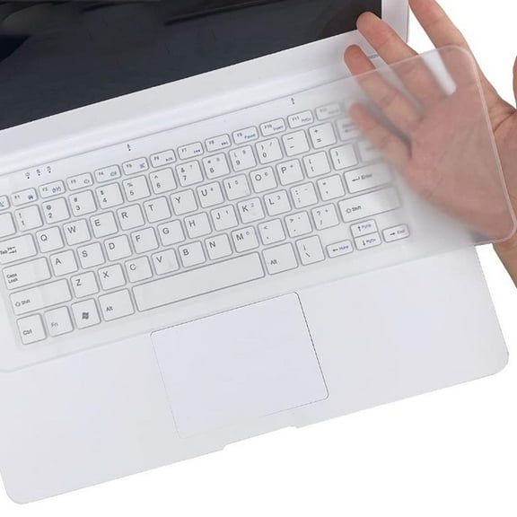 Universal Keyboard Cover for 12"-17" Laptop Notebook,Thin Silicone Waterproof Oil-proof Keyboard Cover Protector-Clear