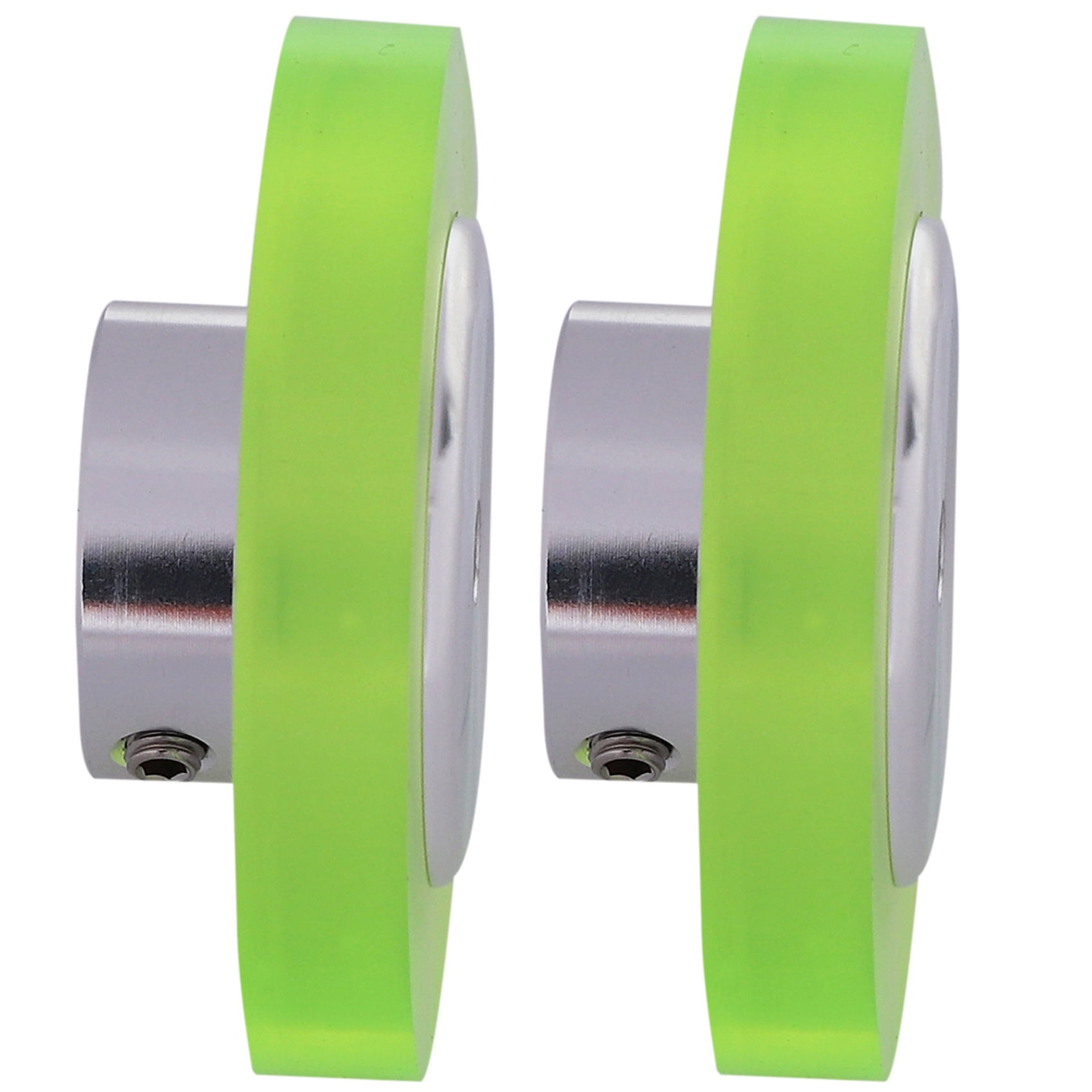 2X 200mm Aluminum Polyurethane Industrial Encoder Wheel Measuring Wheel