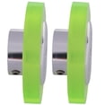 thumbnail image 1 of 2X 200mm Aluminum Polyurethane Industrial Encoder Wheel Measuring Wheel for Measuring Rotary Encoder,2 x Encoder wheel,Green & Silver, 1 of 9