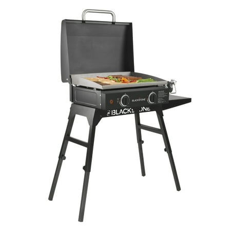 Blackstone 22 in. Griddle with Hood, Legs, and Bulk Adapter (Best Outdoor Gas Griddle)