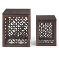 thumbnail image 2 of Simpli Home Polly Nesting 2 pc Table-Color:Barnwood Brown, 2 of 2